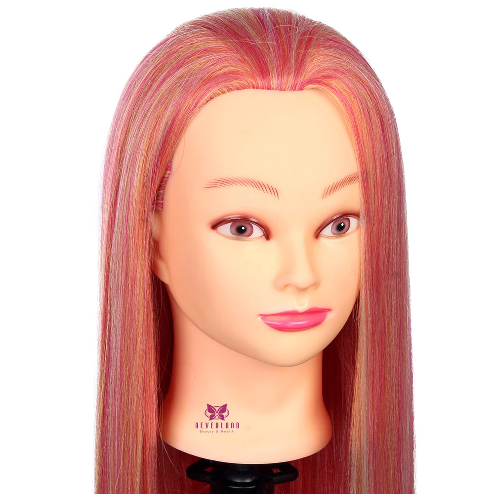 26''-28&quot Long Golden Fish Red Hair Mannequin Training Head For Hairstyles Braiding Hairdressing Doll Practice Model +Comb Holder | Дом