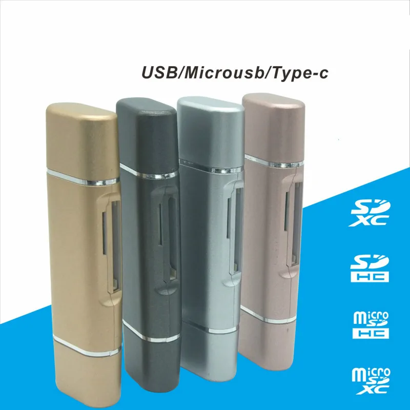 5 в 1 Тип C OTG кард ридер с флеш накопитель USB гнездовым Интерфейс для ПК 3 0 чтения TF