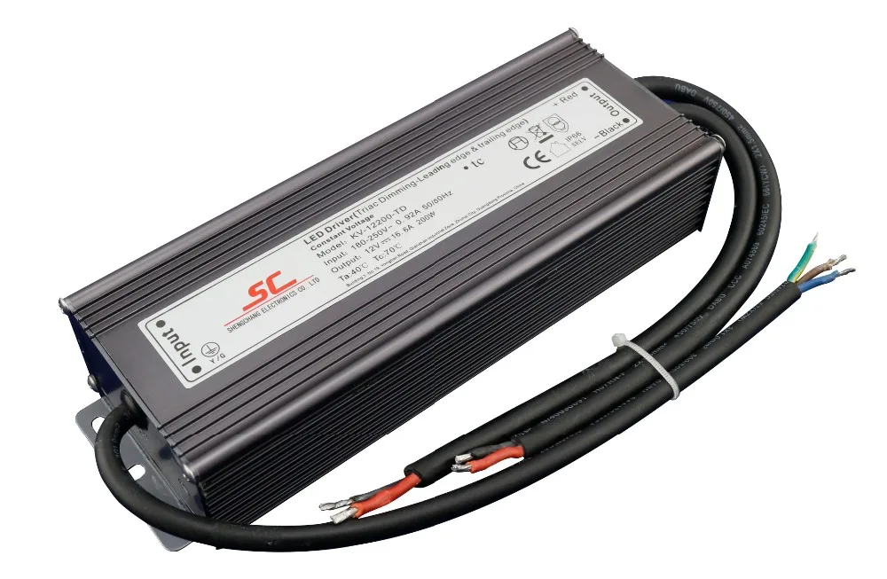 

KVP-24200-TD;24V/200W triac dimmable constant voltage led driver,AC90-130V/AC170-265V input