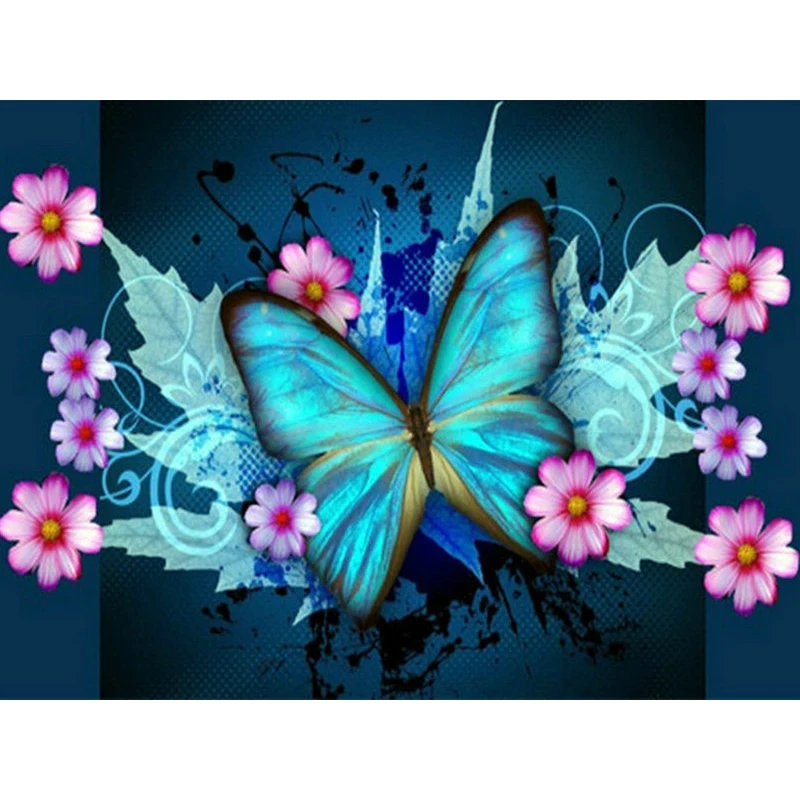

YIKEE 5d diamond painting full drill square butterflies square rhinestones 5D DIY Diamond Embroidery Mosaic k851