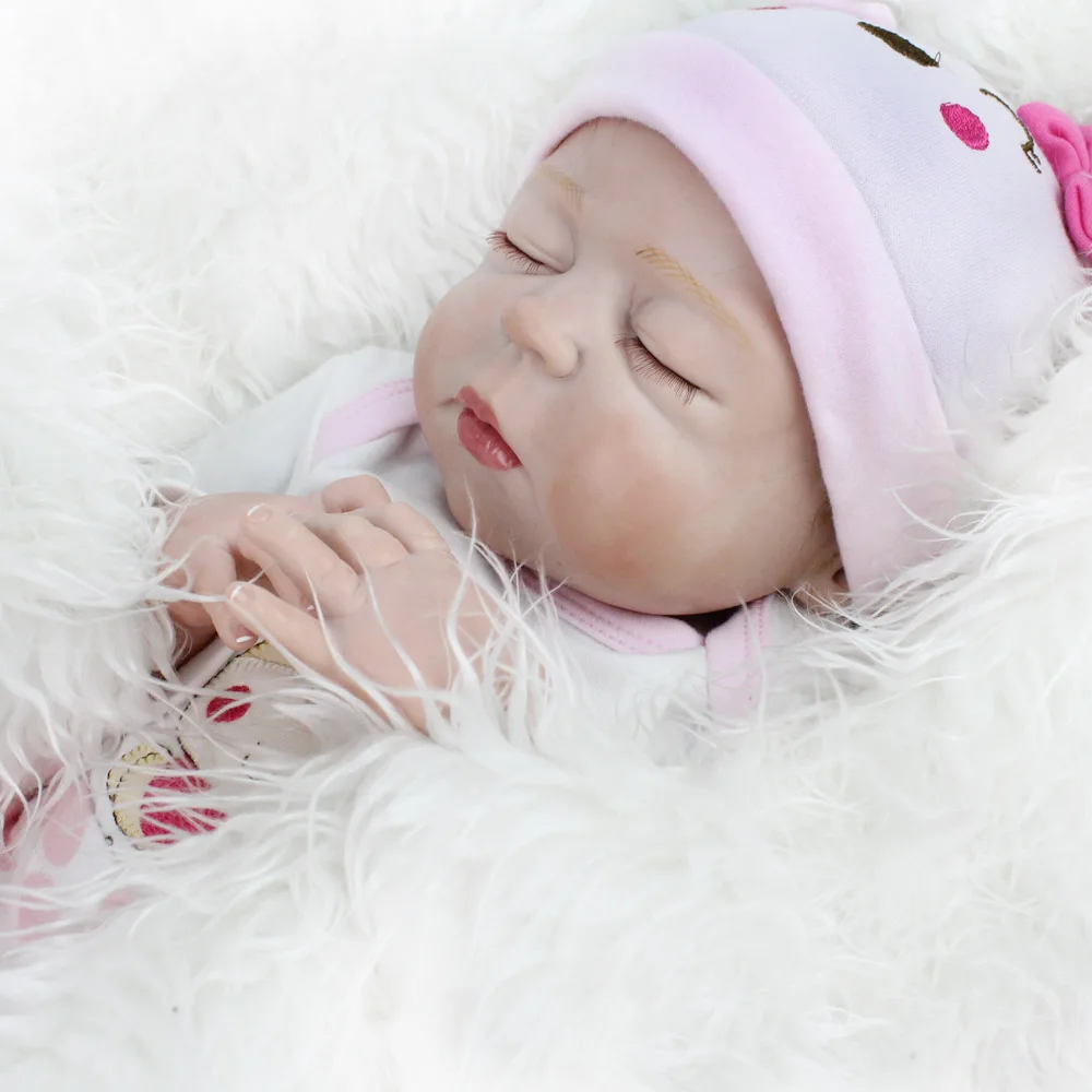 Полностью силиконовые куклы младенцы 22 дюйма 55 см|reborn baby doll|silicone reborn dollsbaby dolls lifelike