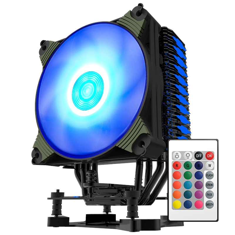 Aigo ледяной K4 процессорный кулер TDP 300W 4 теплопроводов холодильник 4pin PWM RGB 120mm вентилятор радиатора для LGA 2011/1151/1155/1156/775/1366/AM2+/AM3+/AM4