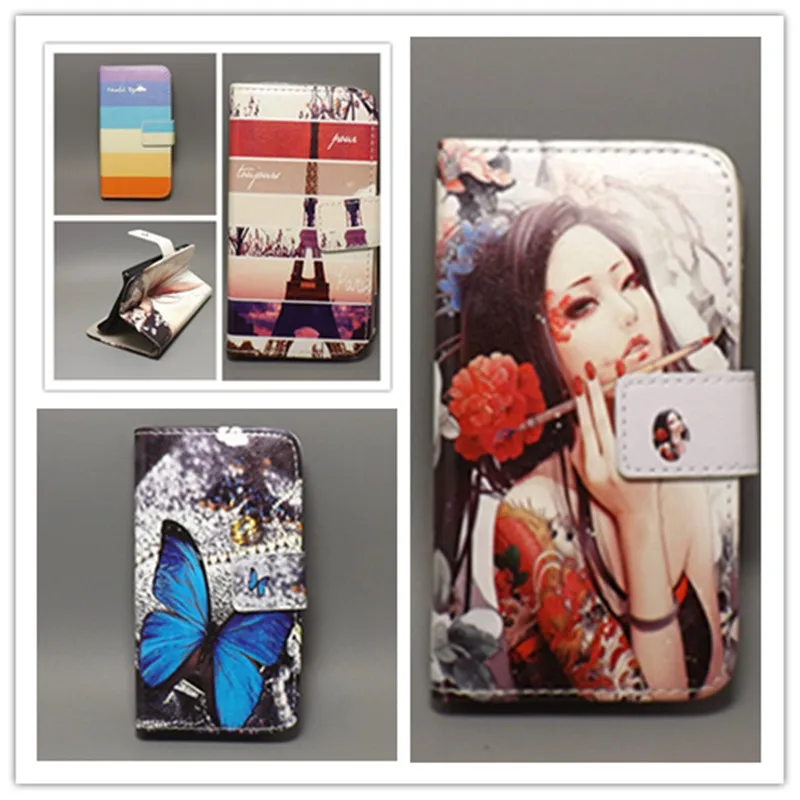 Новый дизайнерский чехол книжка с бабочкой и цветочным флагом для Nokia Asha 308 309 N308
