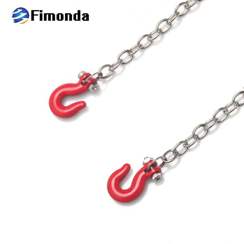 RC Автомобильная металлическая цепь для буксировки трейлера украшение крюка 1/10