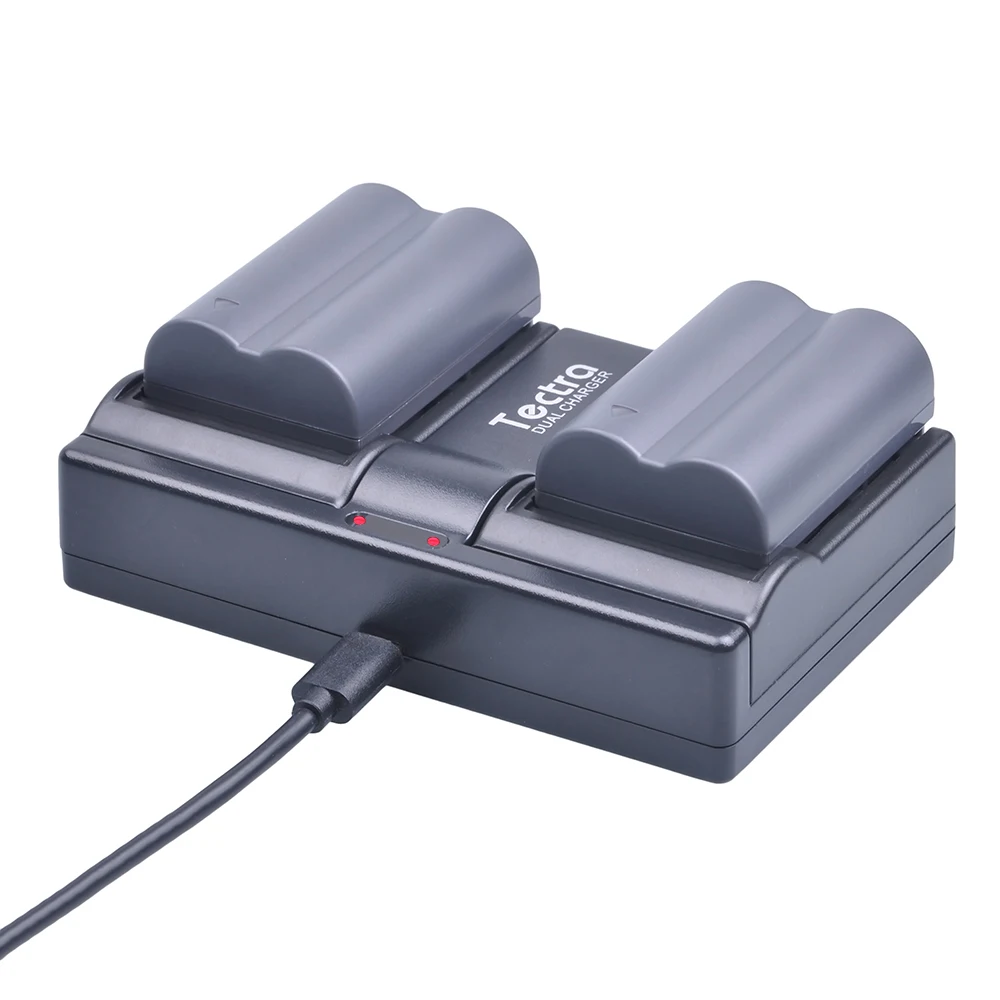 Tectra 2 шт. BP 511 литий ионный аккумулятор + USB канальное зарядное устройство для Canon G6
