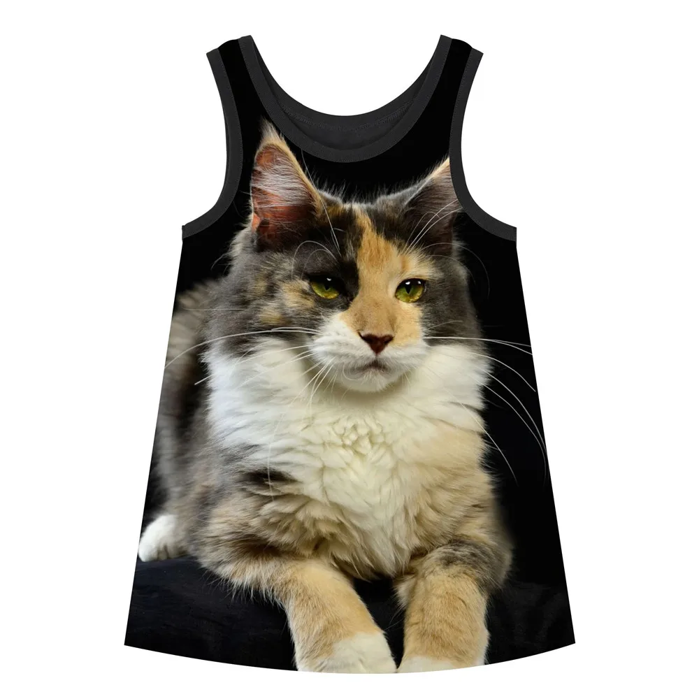 Модная одежда с принтом для маленьких девочек Новинка красивые платья детская