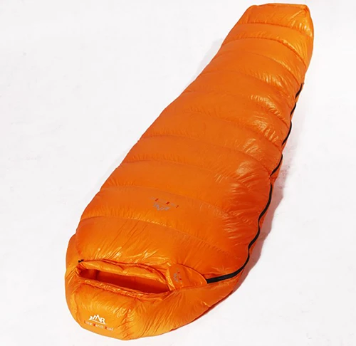 Orange S 2500g Fill LMR 2500 г белый гусиный пух наполнение зимнее использование водонепроницаемый теплый удобный Кемпинг спальный мешок Saco De Dormir ленивый мешок - Цвет: Orange S 2500g Fill