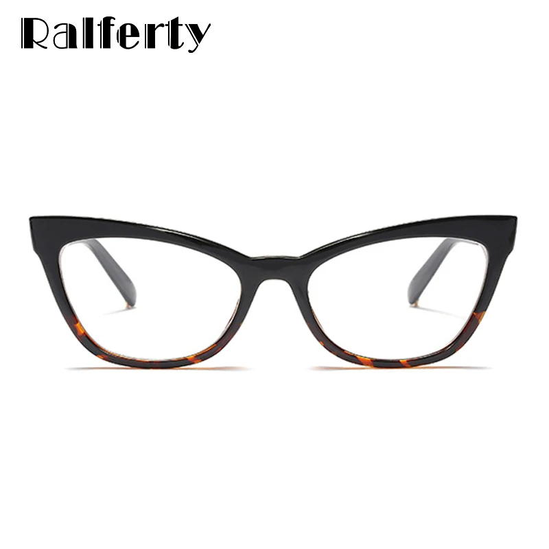 Женские прозрачные очки Ralferty Cat Eye в ретро стиле с прозрачной оправой для