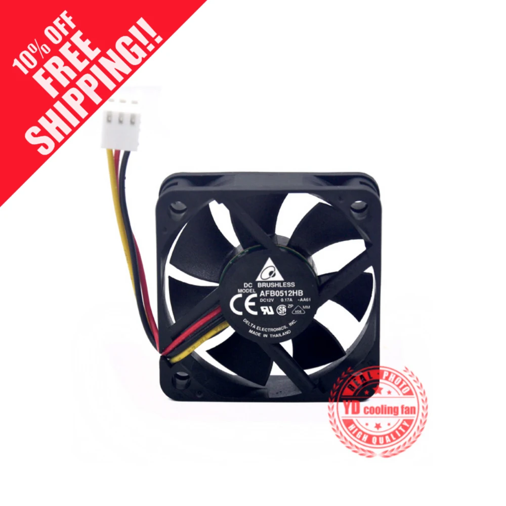 Совершенно новый охлаждающий вентилятор DELTA 5015 5 см 3PIN AFB0512HB AA61 12В 0.17a