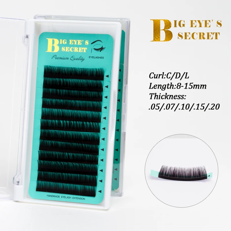 

Big eye's secret Korea Silk Individual Lash B Curl Eyelash Extension Handmade Natural Long Individual Mink Lashes Flase lashes