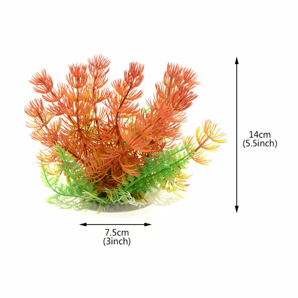 3 шт./лот Зеленые искусственные экологически чистые пластиковые аквариумные
