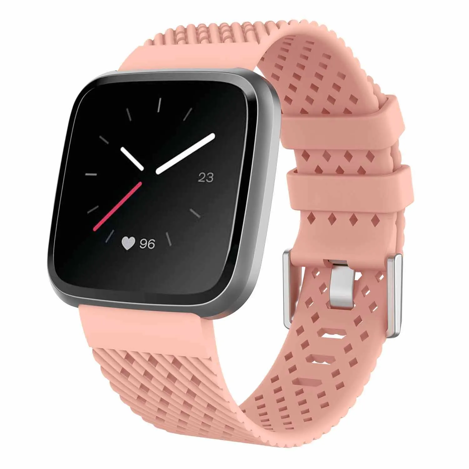 Размер L/S Для Fitbit Versa Lite силиконовый сменный ремешок-ловушка дышащий резиновый ремешок спортивный браслет большой размер маленький размер