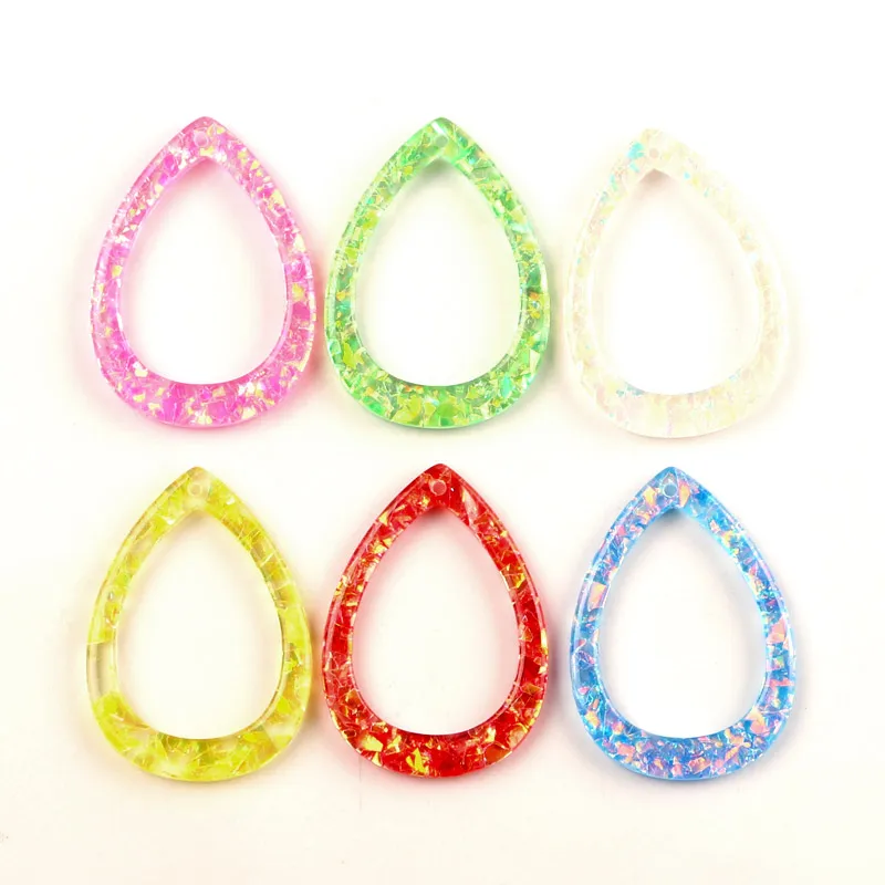 Кольцо Кабошон из смолы с отверстиями 20 шт.|Украшение| |