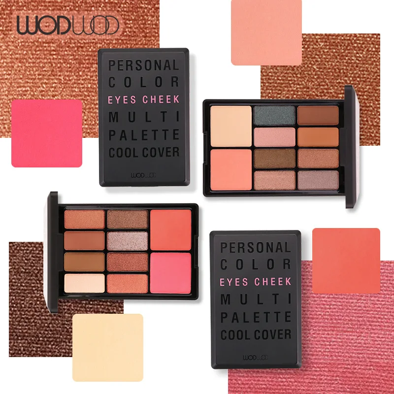 Красивые цвета 8 + 2 хайпигментные тени для век countour makeup palette Duochrome eyeshadow| |