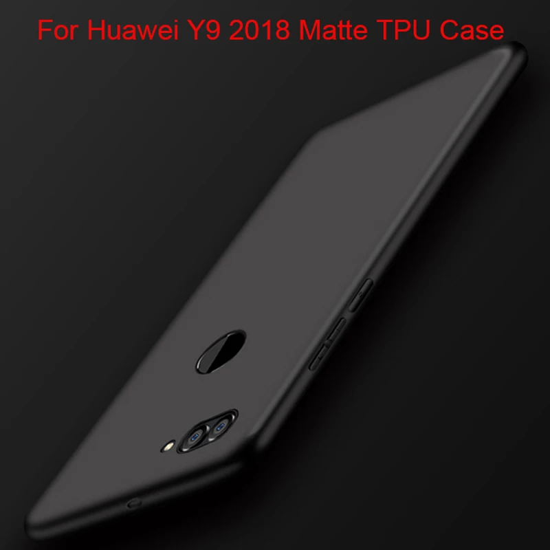 Чехол для Huawei Y9 2018 мягкий матовый противоударный чехол из ТПУ карамельных цветов