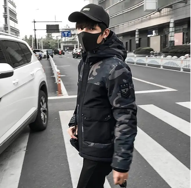 Камуфляжная зимняя куртка мужская Толстая теплая Мужская s Зимняя парка тонкая