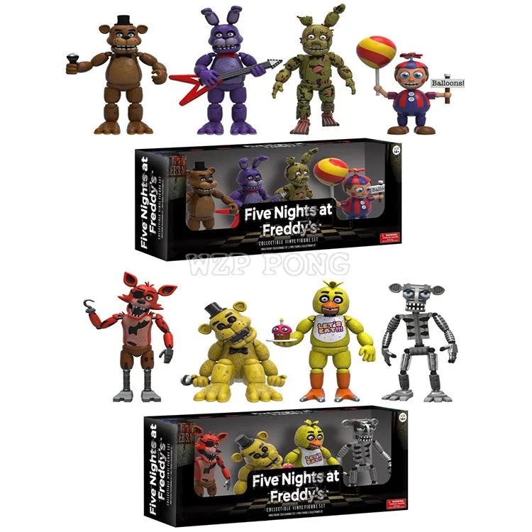 Игрушки пять ночей у Фредди экшн-фигурки FNAF Бонни Фокси фазбер медведь ночь