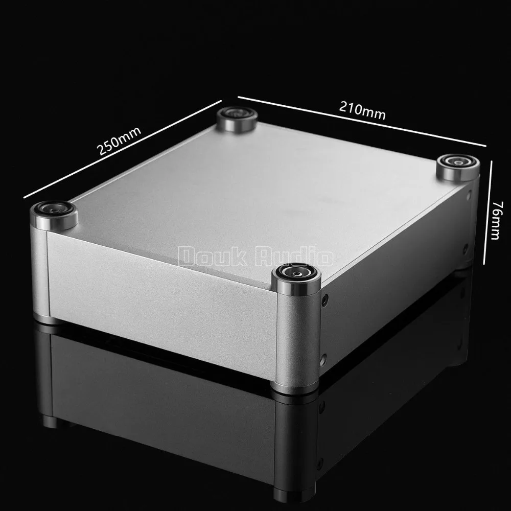 Nobsound алюминиевый корпус Серебряный предусилитель шасси DAC Box наушники Amp
