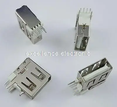 50 шт. новые USB разъемы типа A 4 штырька|4 pin female connector|4 femaleconnector socket |