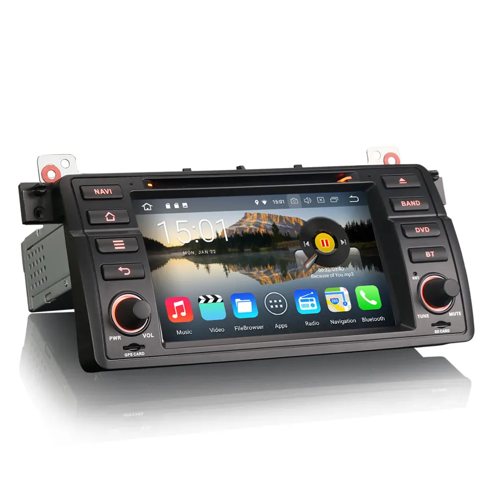 Erisin ES3619B PX30 Android 8 1 Автомобильный мультимедийный плеер 7 &quotавтомобильный DVD gps для
