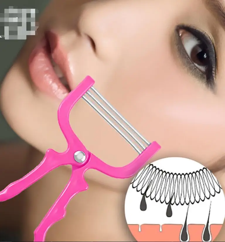 Spring-loaded face Authentic facial hair remover Spring Painless removal good helper beauty 1pcs |