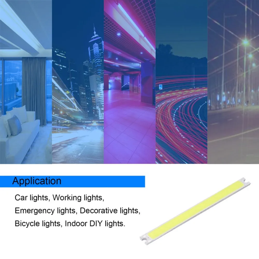 Мм 12 светодио дный В в 5 Вт Светодиодная лента 100x8 мм COB Светодиодный модуль теплый