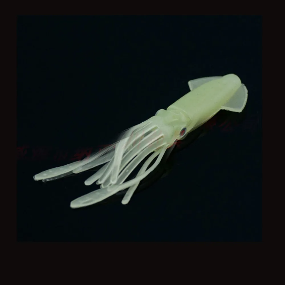 10 шт. Мягкая приманка для рыбалки кальмар осьминог силиконовая светящаяся ночь 5