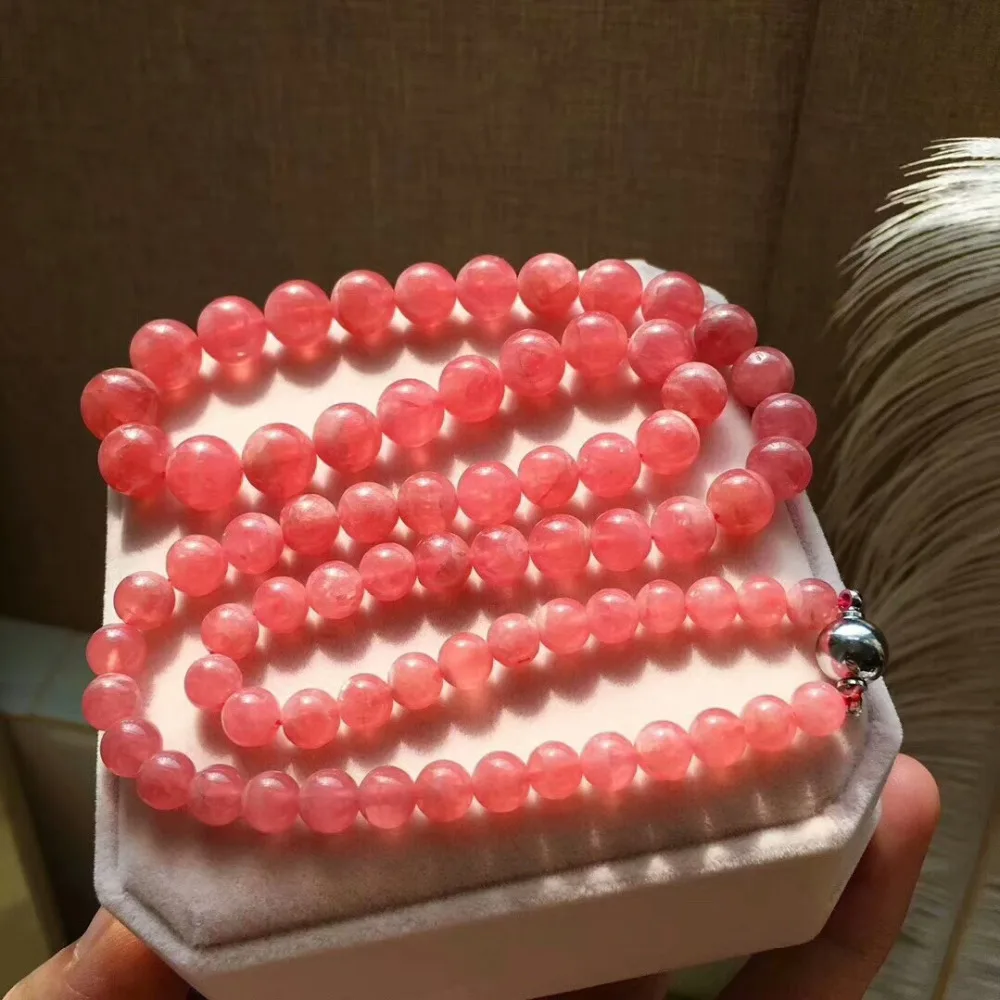 Топ натуральный Королевский лед Роза Rhodochrosite красный драгоценный камень 6-11 мм