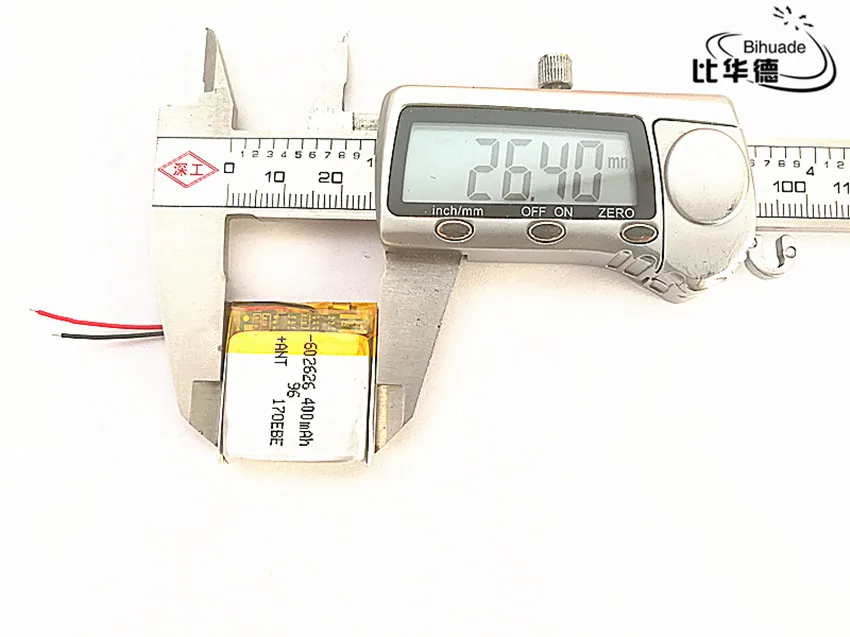 Бесплатная доставка 10 шт./Лот литровая энергетическая батарея 602626 3 7 в 400 мАч