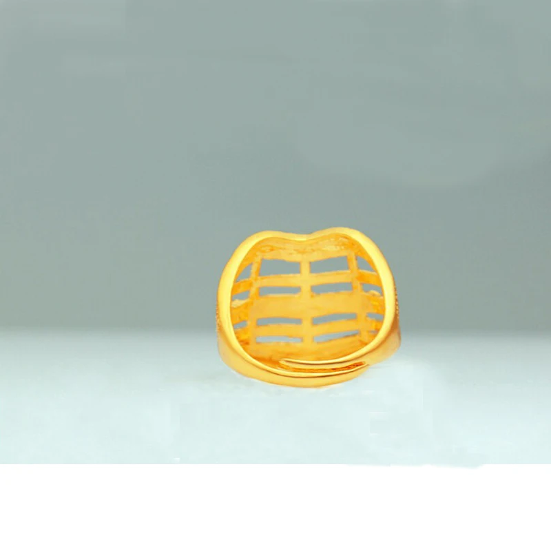 Новый StatementRings Обручальное 24 К Дубай Ювелирные Изделия Рок Бренд Для Женщин