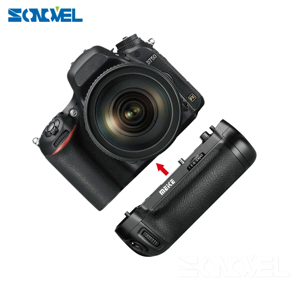 Рукоятка для аккумулятора Meike встроенная беспроводная рукоятка 2 4g Nikon D750 в