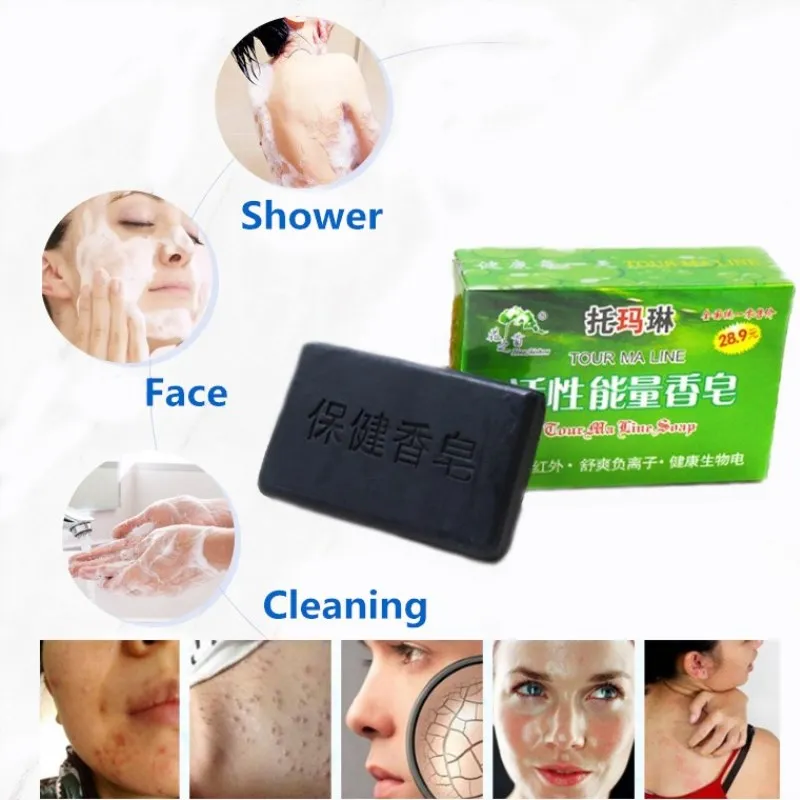 Конфетное антибактериальное турмалиновое мыло для лица и тела удаление акне