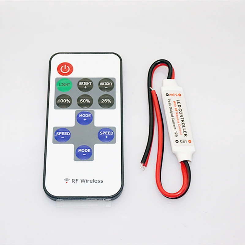 Оптовая продажа 1 шт DC5V-24V 11 ключей RF пульт дистанционного управления H3 # R мини