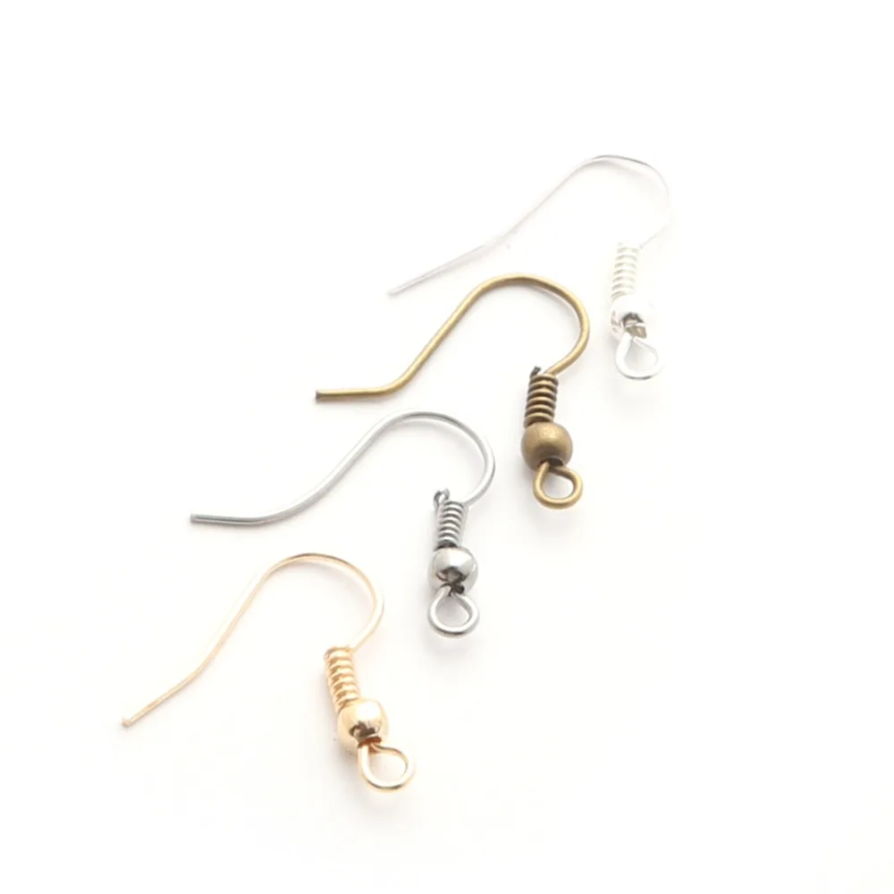 Металлические металлические застежки для сережек-подвесок с рыбками 200 шт./лот