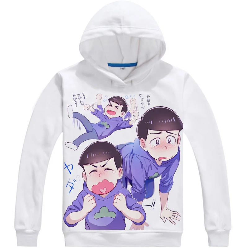 Толстовки с капюшоном Mr. Osomatsu Matsuno 3D толстовки длинным рукавом Женская толстовка