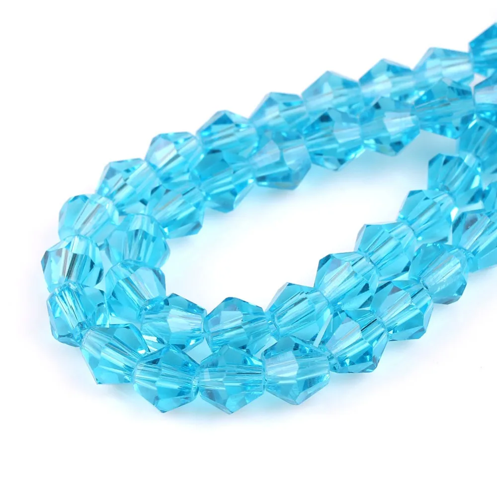 

Bicone Faceted Glass Cystal Beads 4mm 350pcs High quality Colorful Spacer Loose beads for jewelry making bracelet DIY