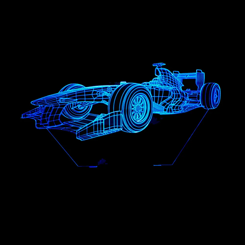 Новый автомобильный 3d свет 7 красочный сенсорный пульт дистанционного
