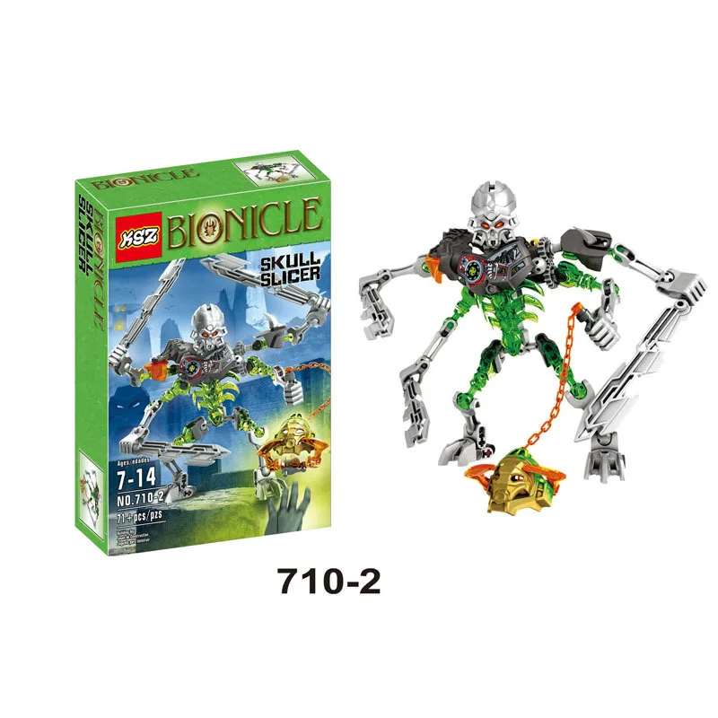 GonLeI новинка горячая Распродажа Bionicle нагрузка черепа воин XZS 710-1 строительные блоки игрушки Действие 710-1 совместимы