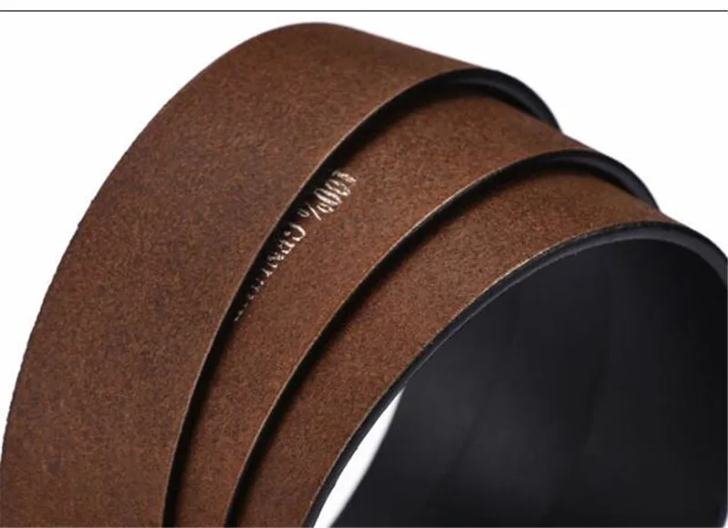 Купить Классический мужской ремень из натуральной кожи, 200 шт., 3,5 см, 100% двухслойный ремень из воловьей кожи с отверстиями, без пряжки, инструмент дл...