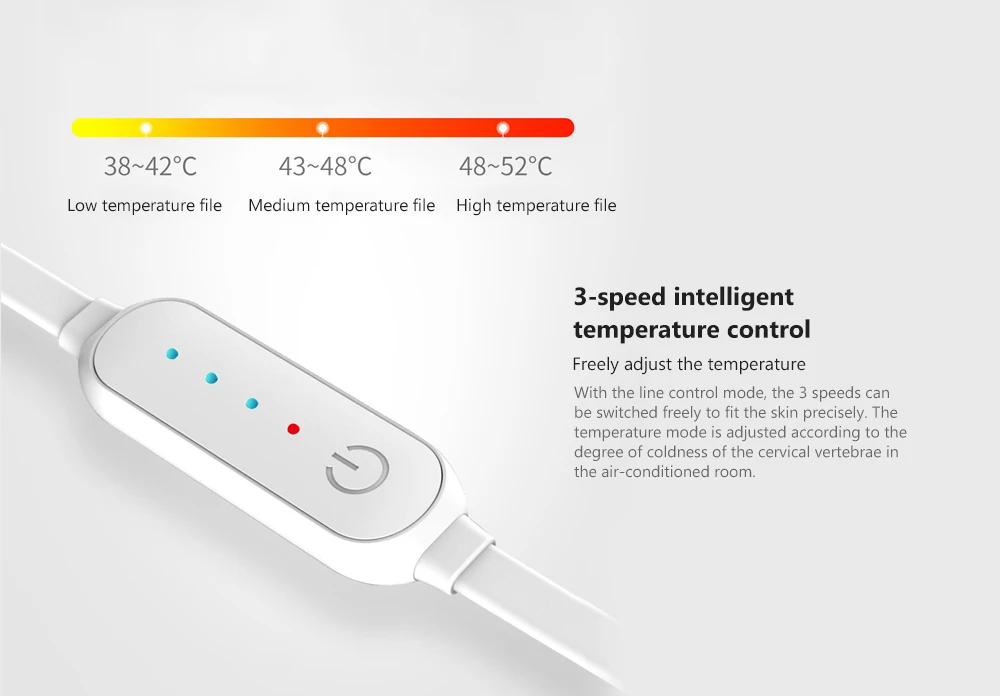 1 шт. Графен Тепловая терапия массажер Шелковый шейный браслет от Xiaomi Youpin защита спонтанная согревающий пояс шеи