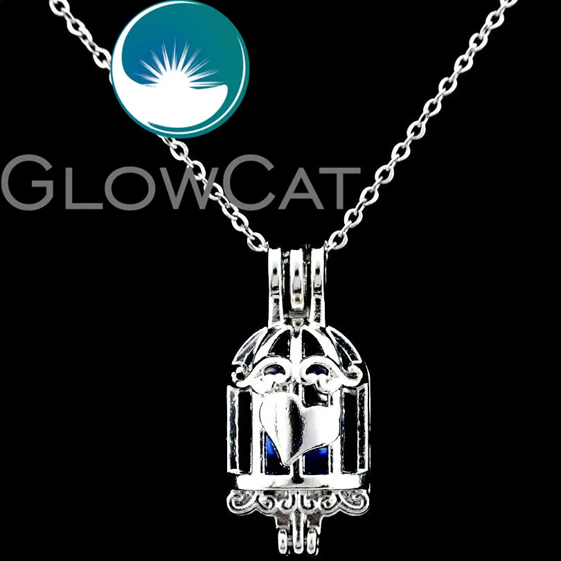Забавная клетка для птиц GLOWCAT K669 с диффузором эфирного масла жемчужная медальон
