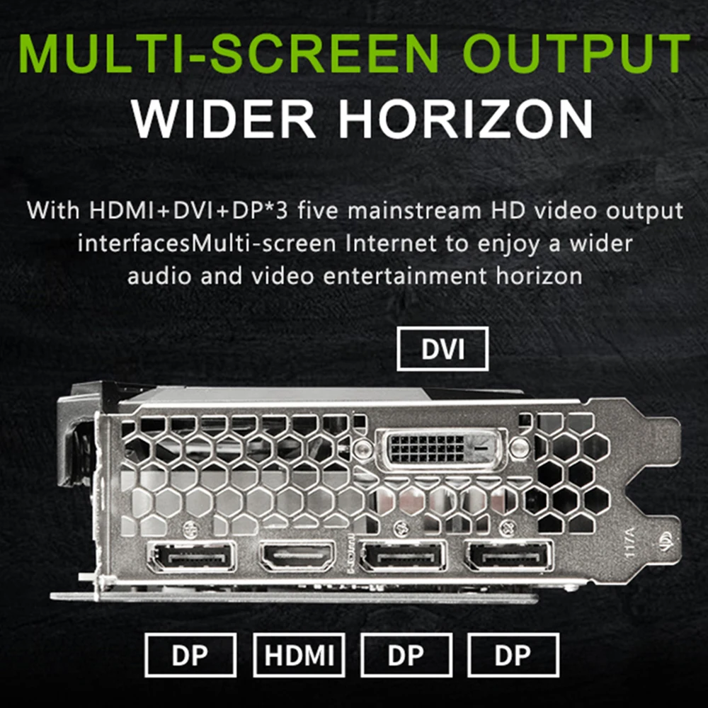 MAXSUN видеокарта RTX2070 8G GDDR6 256bit 14000 МГц 2304 единиц 1410 12nm PCI Express X16 HDMI + DP * 3 DVI 8Pin Turing TU106