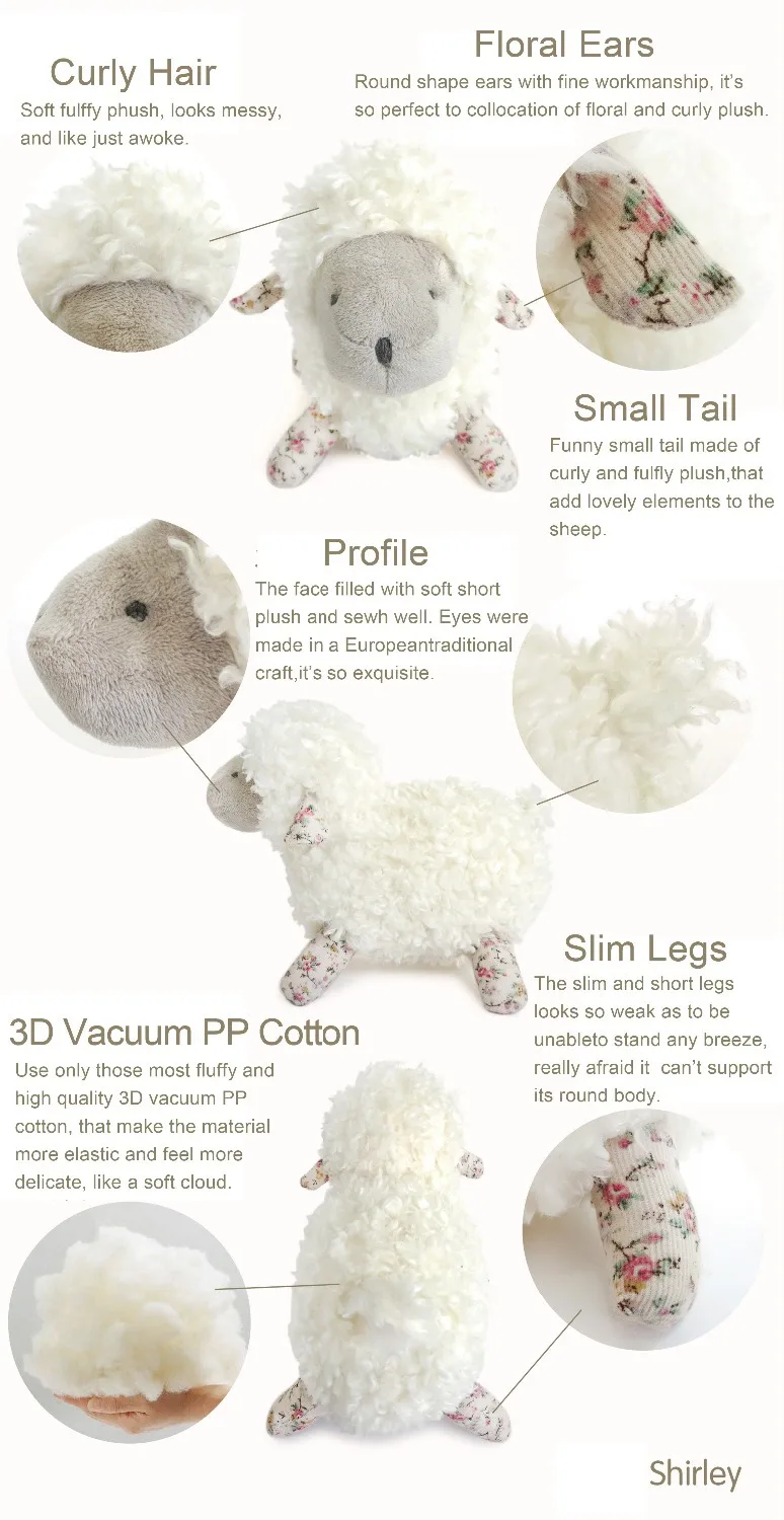 Роскошные мягкие игрушки большого размера из овечьей шерсти милая уютная мягкая