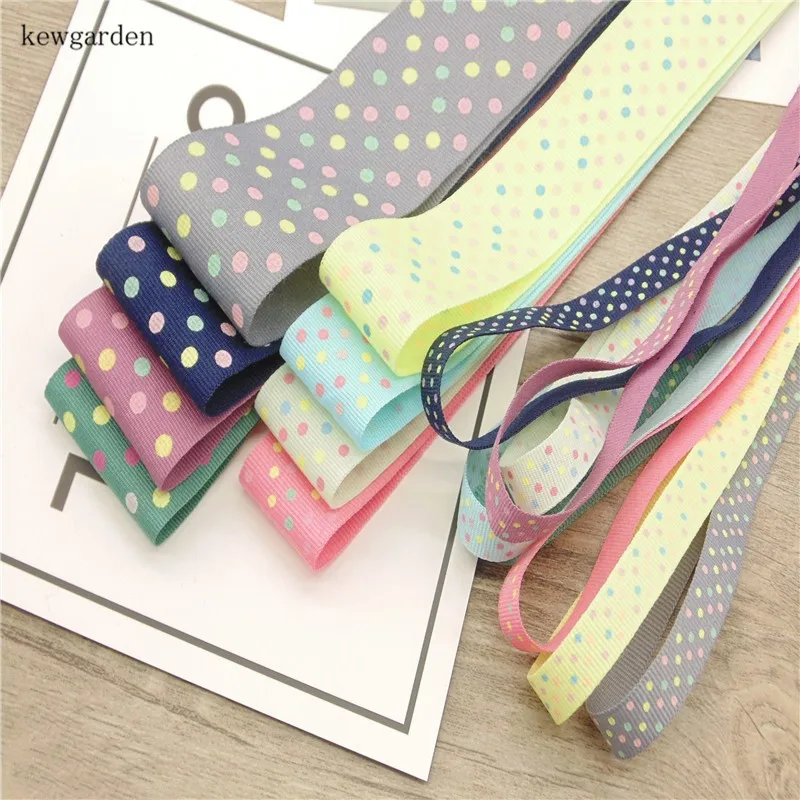 Kewgarden 1 1/2 &quot40 мм горошек Grosgrain ленты вручную изготовленная лента DIY Бант