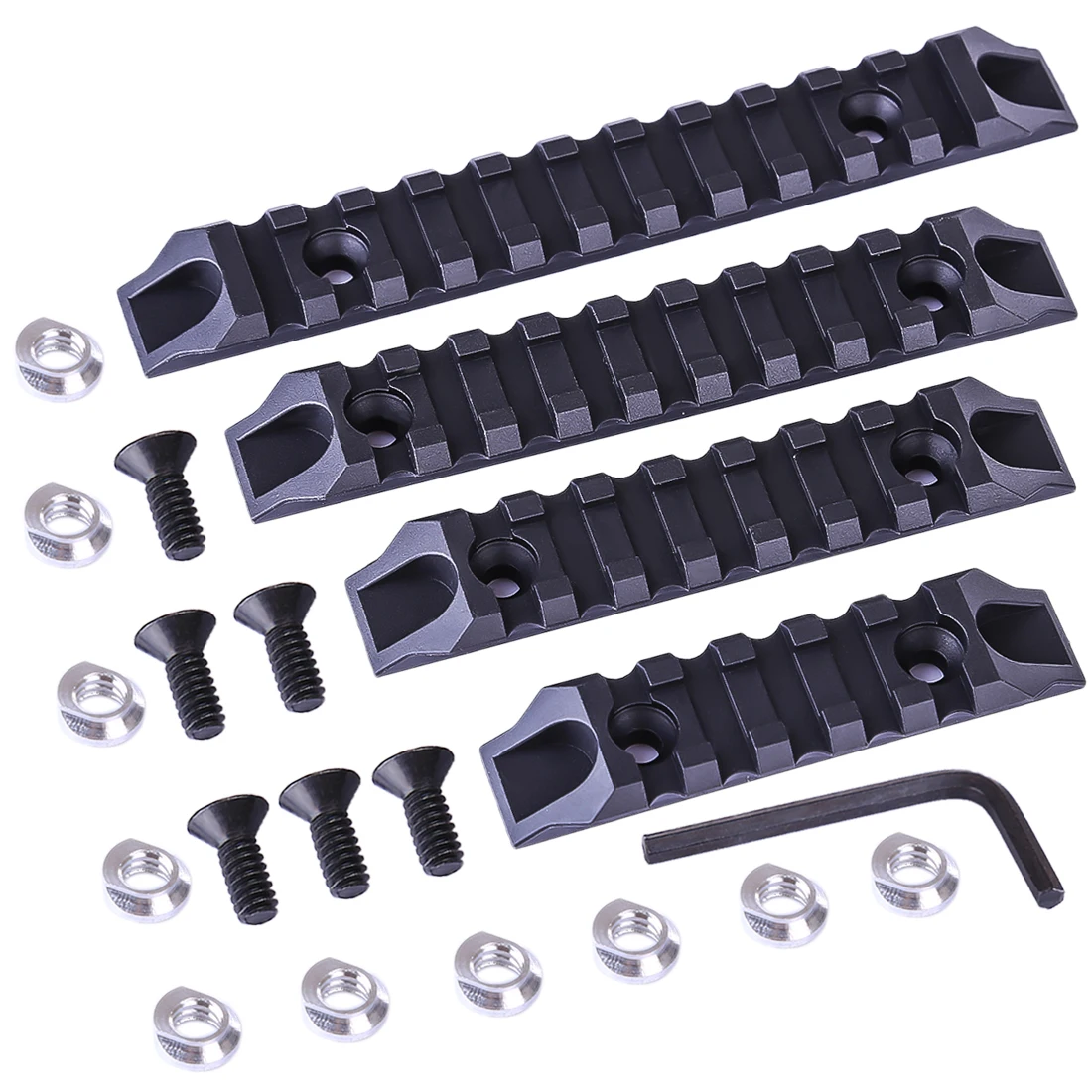 4 шт. Jingji нейлоновые направляющие для ключа Мода RIS/RAS/рельсы с системой мод