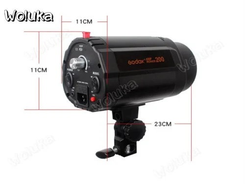 Godox 200 Вт студийная вспышка для фотосъемки студийный товар заполнясветильник