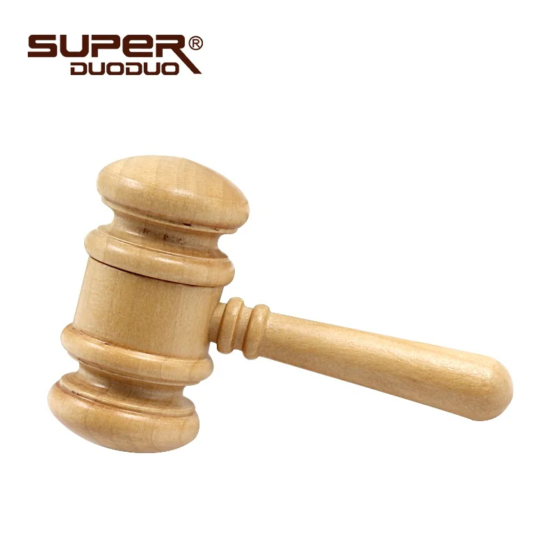 Деревянный usb флеш-накопитель 32 gb gavel модель молотка 4 gb 8 gb 16 gb memoria usb флешка 64 GB 128 GB флеш-накопитель