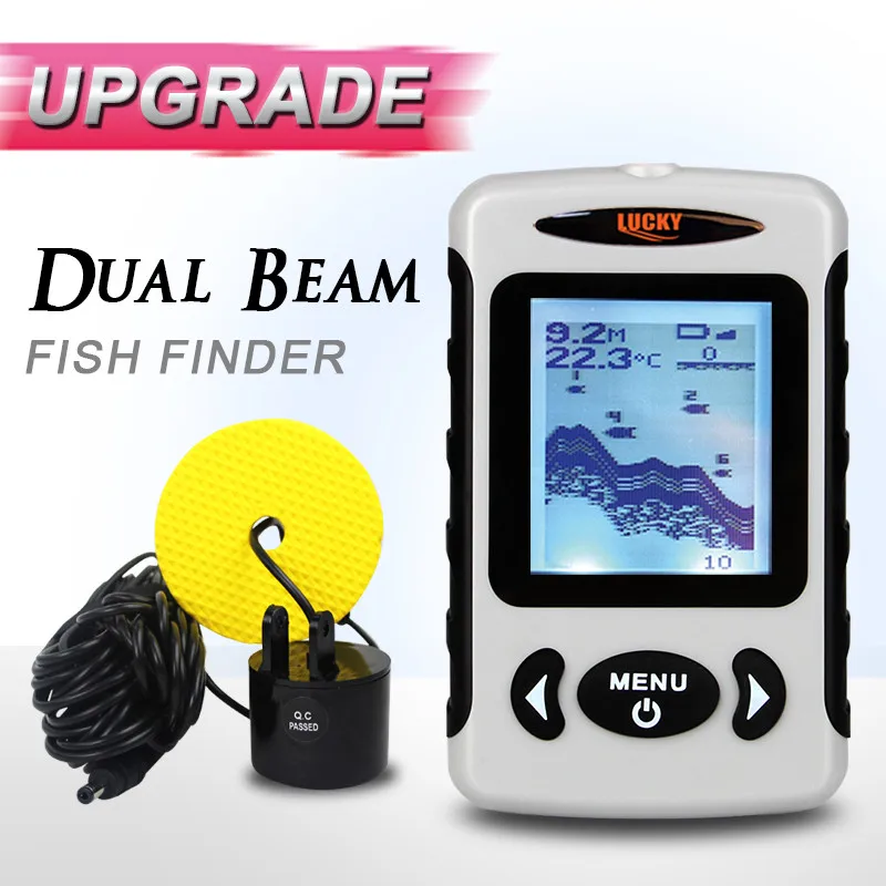 Портативный Проводной рыболокатор FF718D для лодки с сигнализацией Echo 382ft/100M|fish