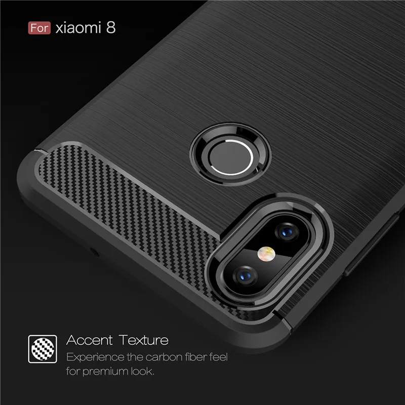 Чехол для Xiaomi Mi 8 SE роскошный противоударный чехол Мягкий ТПУ силиконовый задней
