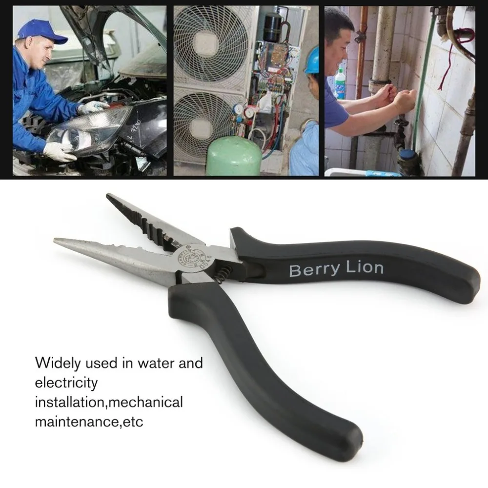 BERRYLION 6&quot 010904150 Fishing Pliers Split Ring Cutters Holder Tackle Hooks Remover Wire Cable Stripper Cutter | Инструменты